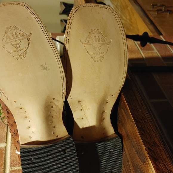 Ostrich Boots 11.5 NIB - Picture 7 of 8